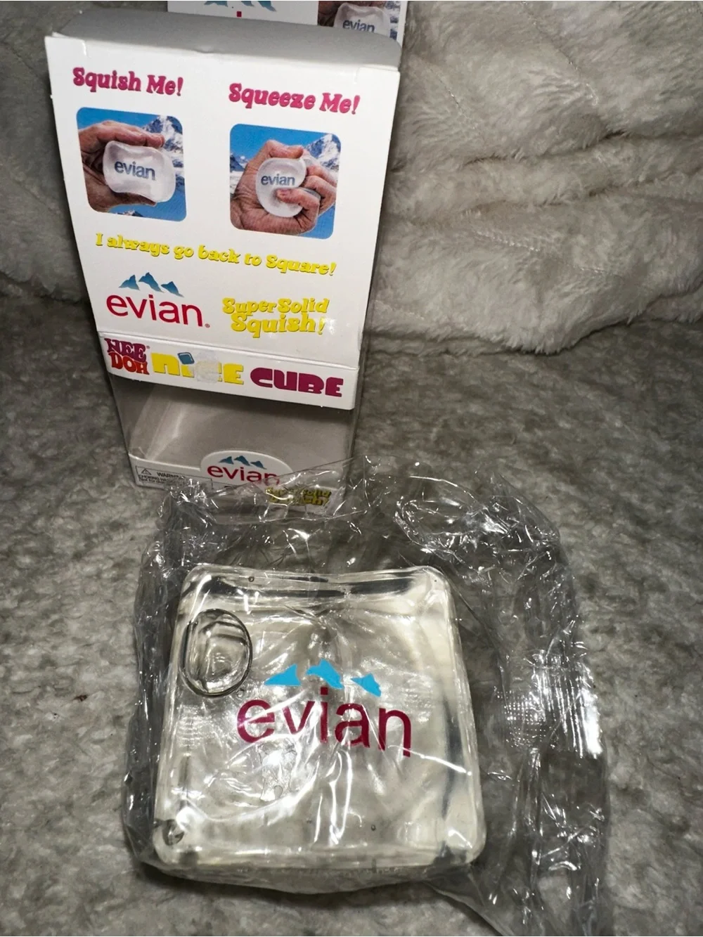 Clear Squishy Cube Toy - Clear Stress Relief Toy for Kids